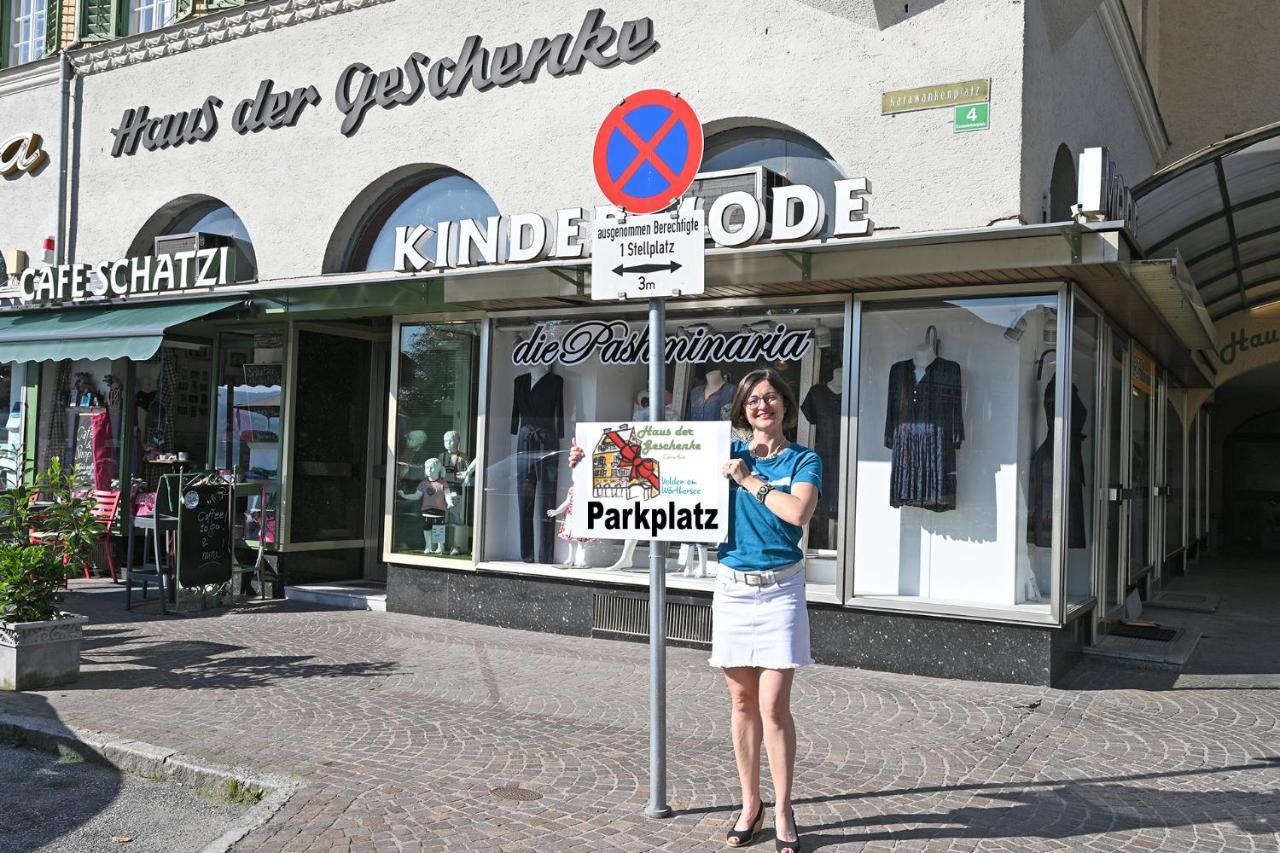 Das Karawankenplatz! Haus Der Geschenke-Carinthia Leilighet Velden am Wörthersee Eksteriør bilde